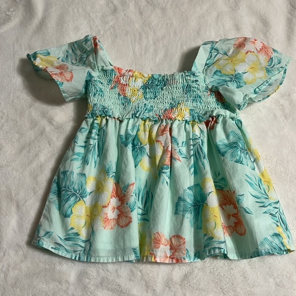 Janie and Jack Pastel Floral Smocked Set - Picture 2 of 8
